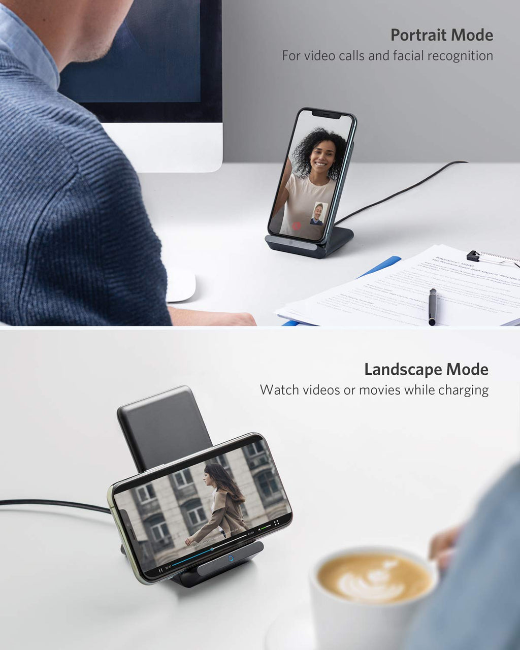 Refurbished Anker 313 Wireless Charger (Stand)