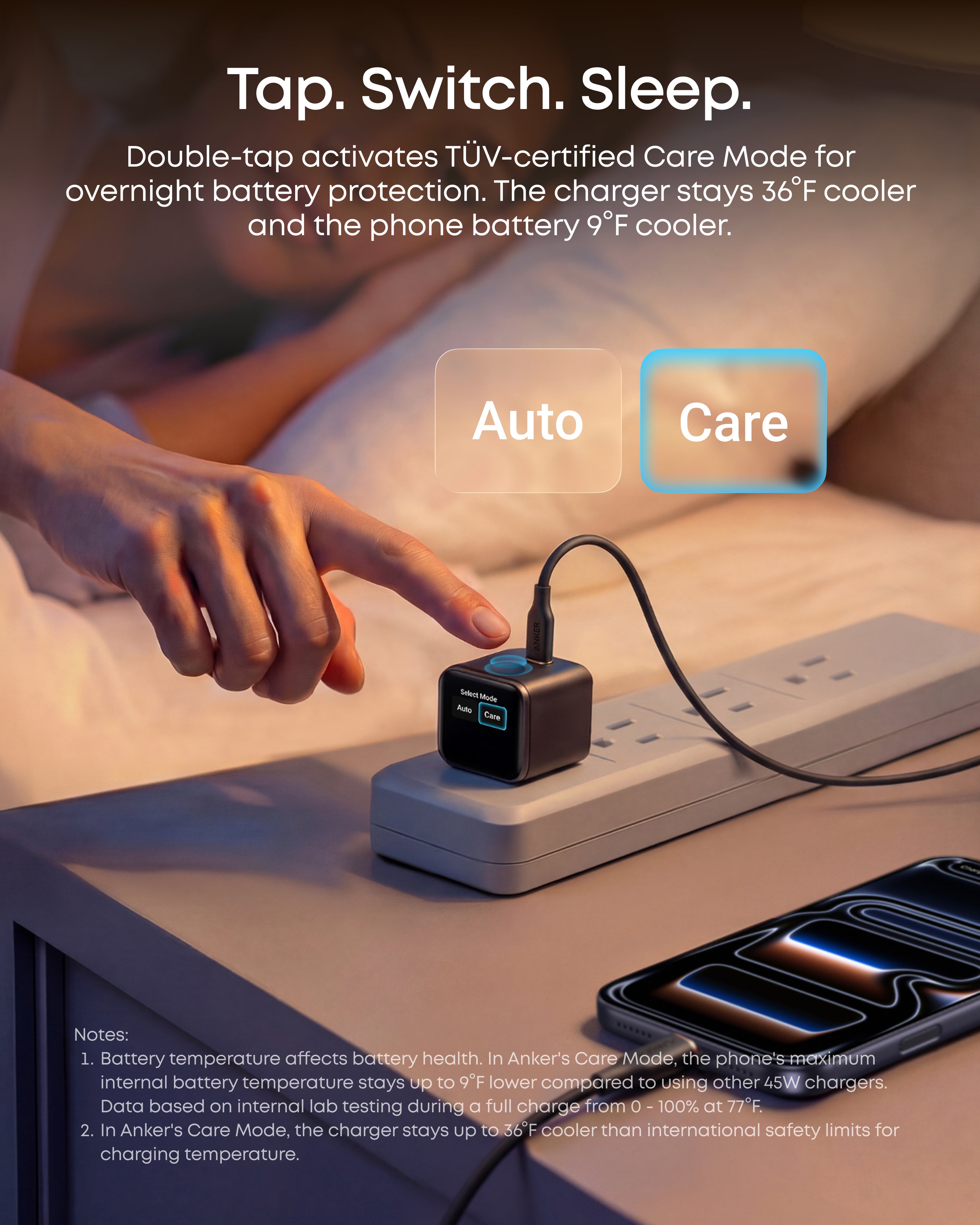 Anker Nano Charger (45W, Smart Display, 180° Foldable, 2-Pack)