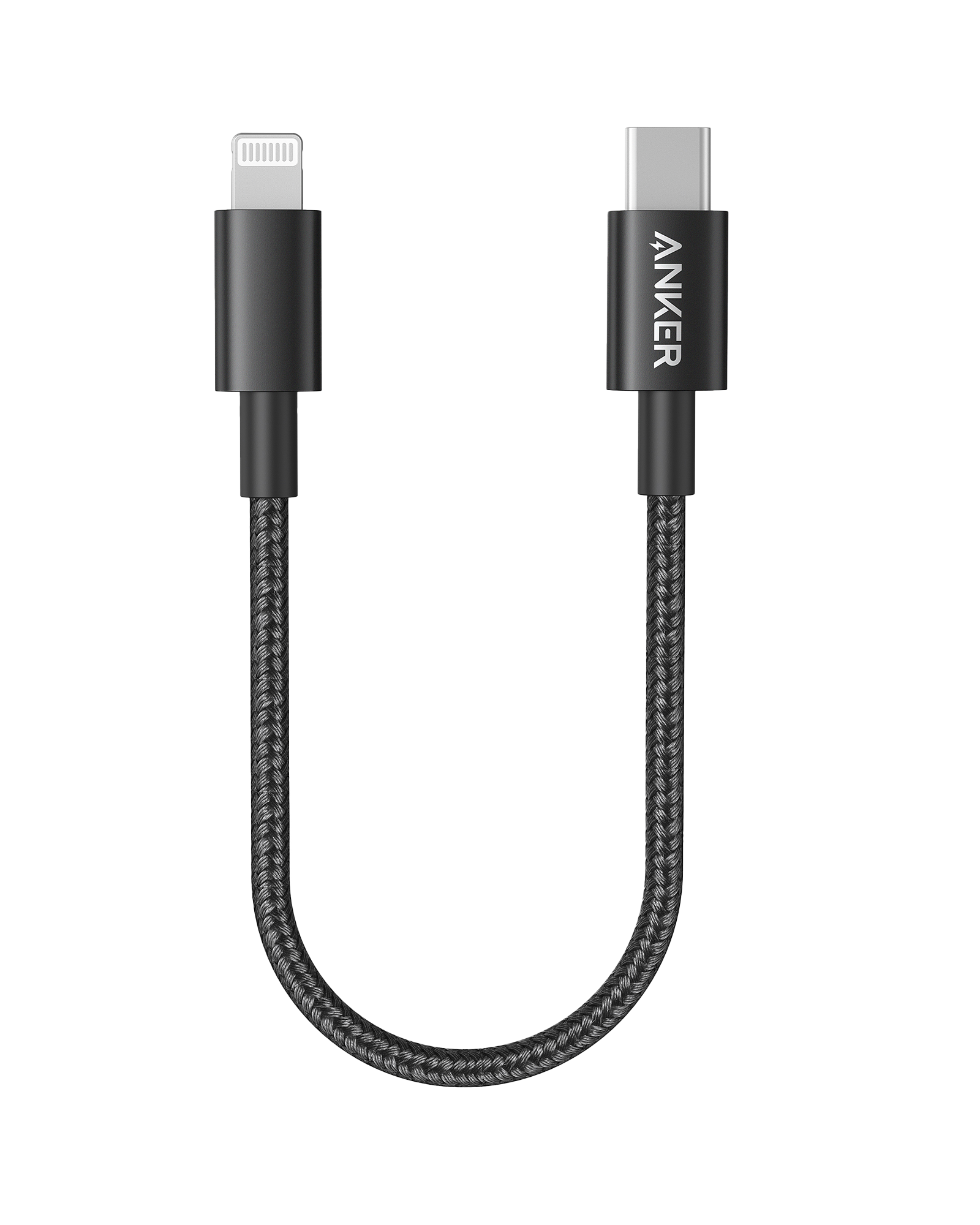 Anker braided cable with USB-C, Lightning for secure connection