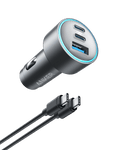 Anker dual port car charger with cables for fast charging