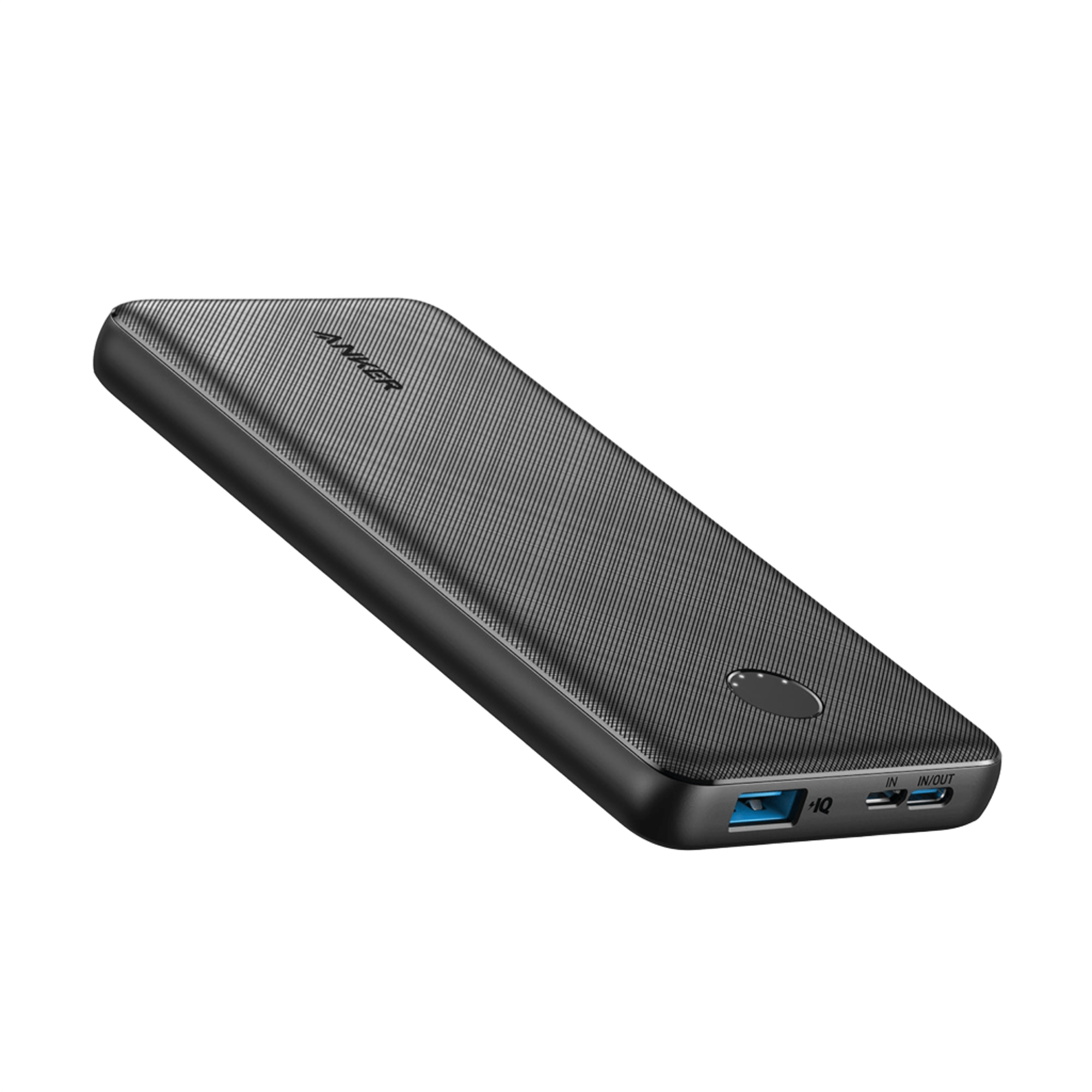 Anker slim portable power bank with USB ports for fast charging